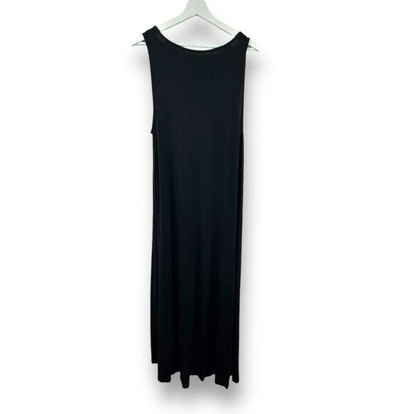 Torrid Women's 1X Supersoft Knits High Low Midi Dress‎ Solid Black Casual Basic - Picture 2 of 9